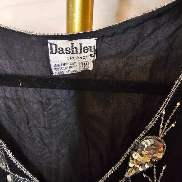 Vintage Silk Dashley Sequin Top - Picture 3 of 6